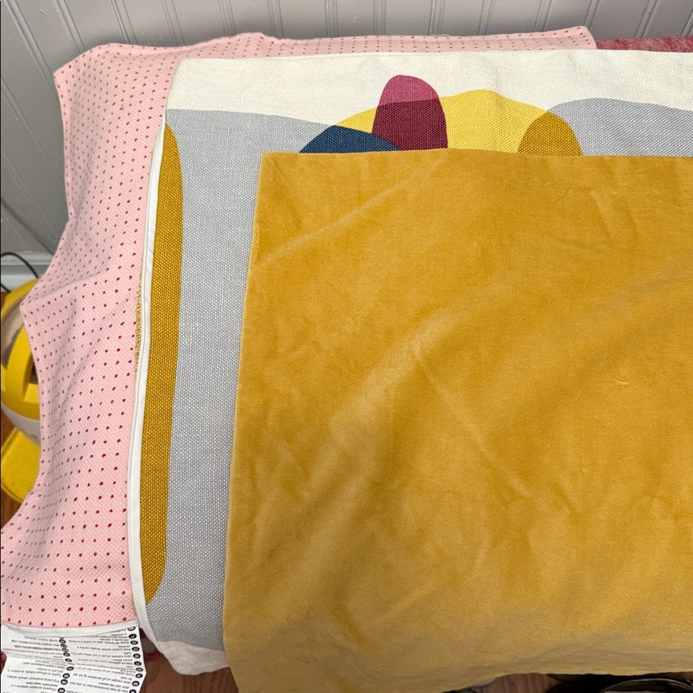 Your choice of IKEA Pillow covers with down feather inserts (ASATILDA YPPERLIG)
